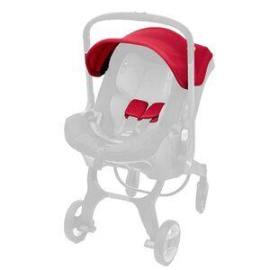 Doona Fabric Canopy and Shoulder Pads - Flame Red